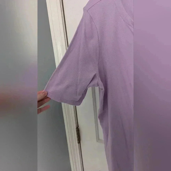 Croft & Barrow® Elbow-Sleeve Splitneck Women's Top Size Large (EUC) - Picture 6 of 11